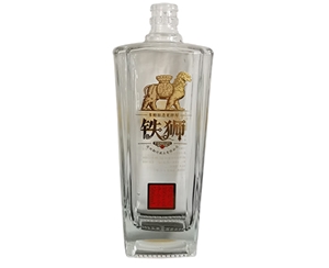 烤花玻（bō）璃酒瓶